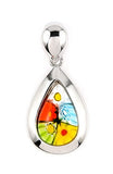 MILLEFIORI MULTI COLOR SMALL DROP PENDANT