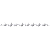 STERLING SILVER DOLPHIN LINK BRACELET 7"