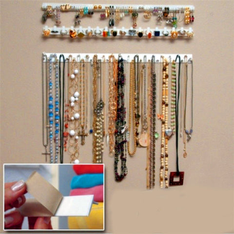 Adhesive Jewelry Hanger - Organizer - Wall Mount